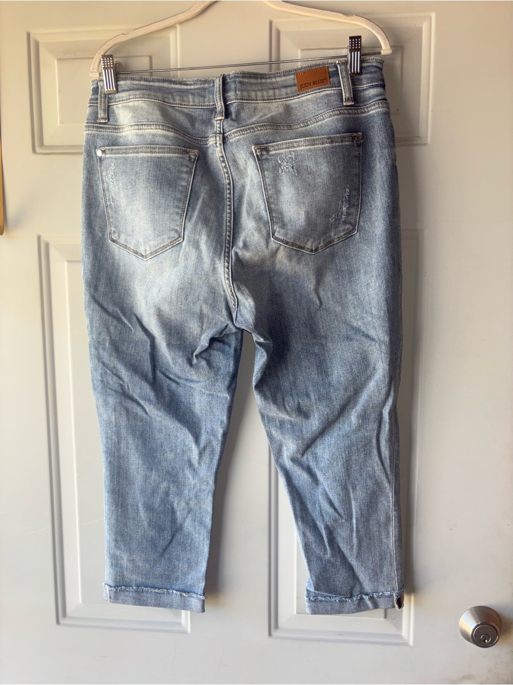 Judy Blue destroyed skinny fit capri jeans size 31 - Picture 3 of 3